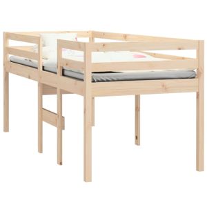 vidaXL cama alta madera maciza pino 80x200 cm