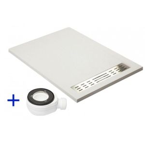 Plato de ducha premium blanco ral 9003  80x180