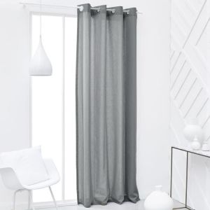 Cortina con ojales - hoy - 140x240cm - 100% algodón - acero