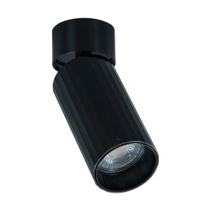 Aplique cilindro superficie orientable gu10 beam negro(dlrxgu10-n)