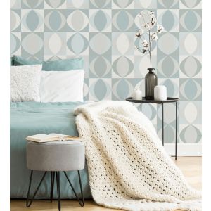 Papel pintado gaulan   geométrico estilo retro con 5.23m²