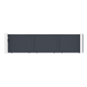 Puerta corredera 6m eiger h.140cm aluminio gris