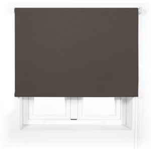 Estor translúcido premium a medida 100x165  marrón oscuro