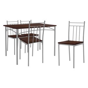 Conjunto de comedor de 5 piezas grupo de mesa y 4 sillas de madera