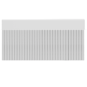 Cortina para puertas de PVC stripe blanco con negro / 120 x 220