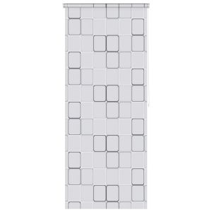 vidaXL persiana enrollable de ducha cuadrados 80x240 cm