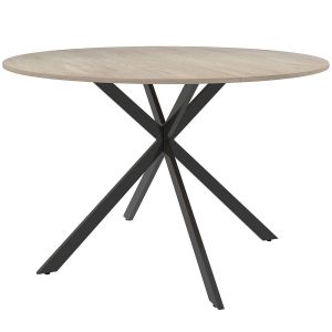 Mesa de comedor 120x120x75 cm color marrón Homcom