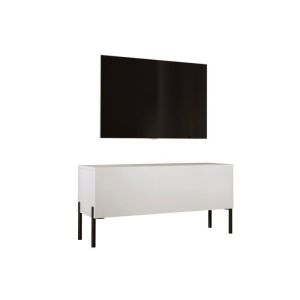 Mueble tv - beige cachemira mate - 100x32x52 cm