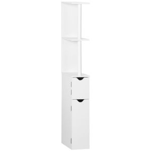 Columna de baño 15.2x29.8x118 cm color blanco kleankin, hogar - baño