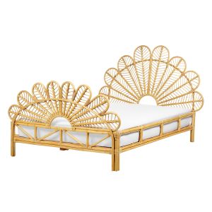 Cama ratán florentine 140 x 200 cm marrón claro