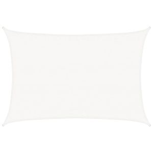 vidaXL toldo de vela blanco hdpe 160 g/m² 3,5x4,5 m