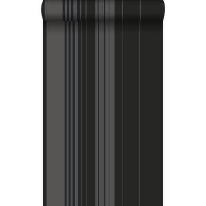 Origin papel pintado rayas negro y bronce brillante 53 cm x 10.05 m
