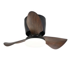 Nettlife ventilador de techo negro LED 70x70