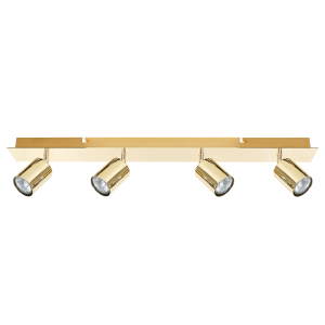 Lámpara de 4 focos tigris ajustable metal dorado