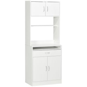 Alacena de cocina 70x40x180 cm color blanco Homcom