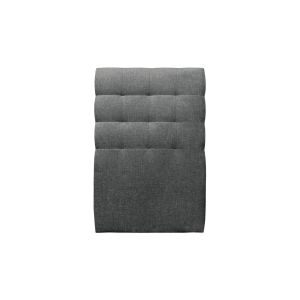 Cabecero acolchado 90 cm - tela natté gris antracita - gris antracita