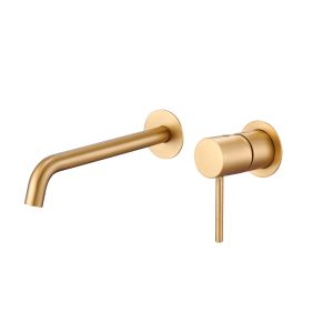 Grifo de lavabo empotrado monza oro cepillado [ imex® ]