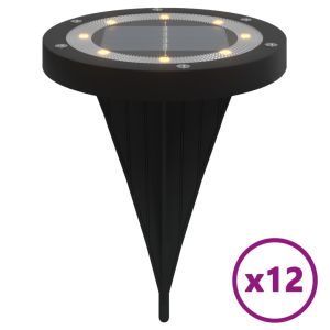 Juego de 12 luces solares para jardín iluminación automática