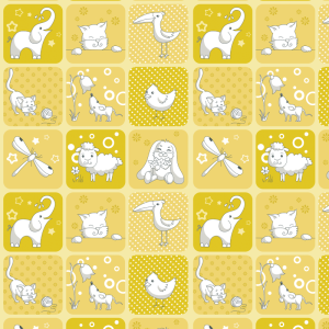 Papel pitado infantil amarillo 60cm por 250cm