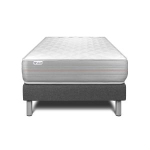 Conjunto vitalmemo 90 x 200 cm somier kit gris