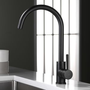 Grifo de cocina lyon negro mate [ imex® ]