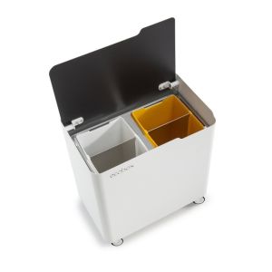 Cubo de basura para el reciclaje ecobox-top, 40 litros