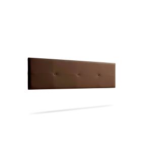 Cabecero tapizado napoli polipiel 170x50x5 cm - marrón - moonia