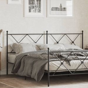 Cabecero de metal negro 180 cm eso4967