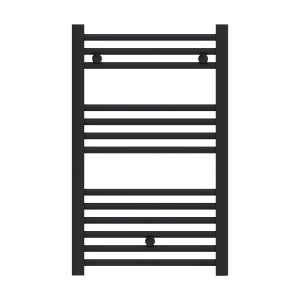 Radiador toallero de agua ocean negro 803x550mm