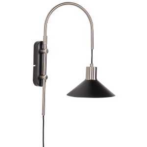 Lámpara de pared sissa ajustable metal negro