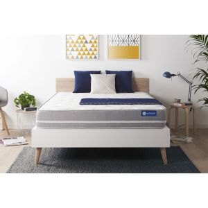 Colchón blanco con látex y espuma viscoelástica 180 x 190