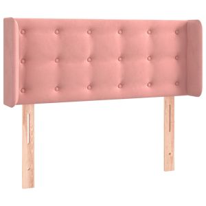 vidaXL cabecero de terciopelo rosa 93x16x78/88 cm