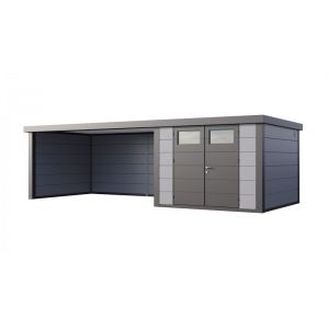 Caseta jardin nh8 con apoyo xl a la izquierda | gris claro | novo habitat
