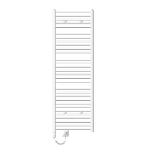 Radiador toallero de baño eléctrico - 600 x 1800 mm - blanco
