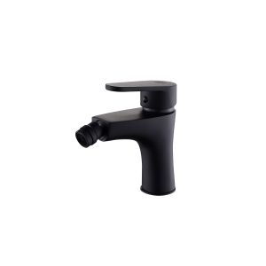 Grifo monomando de bidet serie black bidasoa