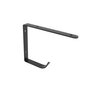 Soporte de balda rei 1077 | 20x145x180 mm | negro poro