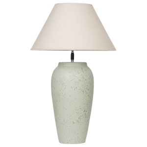 Lámpara de mesa amblo cerámica blanco crema