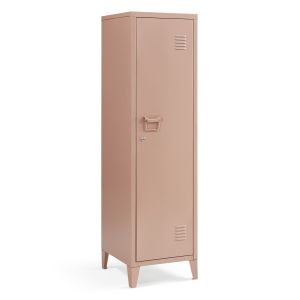 Casillero metálico kurikka con 3 compartimientos acero 137x38x38 cm -marrón