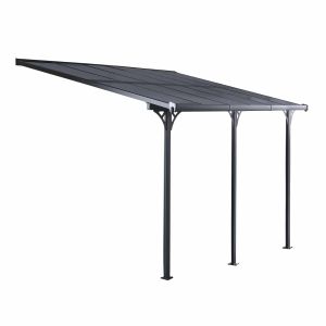 Pérgola de pared para jardín Gardiun elliot 15 m² 495x300x225/270 cm alumin