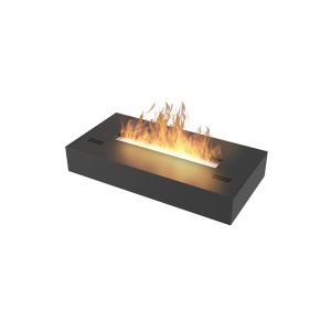 Simple box - biochimenea independiente en negro mate 60 cm