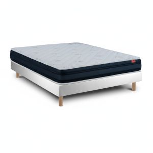 Conjunto viscoflex ortopédico 200x160 cm - sommier blanco 52 cm