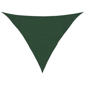 vidaXL toldo de vela verde oscuro hdpe 160 g/m² 3,5x3,5x4,9 m
