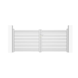 Pack puerta batiente vogel 3m h.120cm + puerta vogel 1m h.120cm blanca
