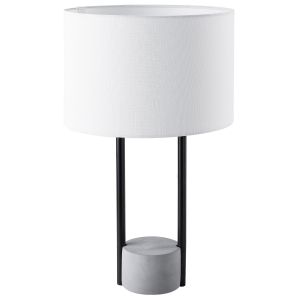 Lámpara de mesa remus metal blanco