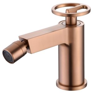 Imex - grifo monomando bidé oro rosa serie olimpo