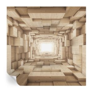 Murales autoadhesivos túnel de madera 250x250 tulup