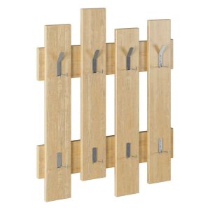 Perchero abstracto, instalación en pared, madera nobilitada 79 cm