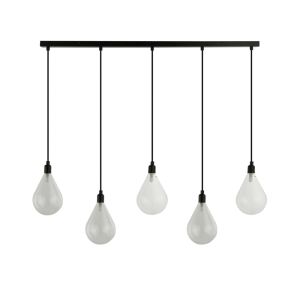 Lámpara colgante de cristal celia transparente - 5 luces