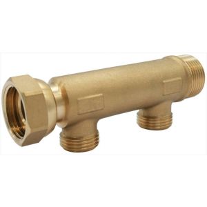 Tuerca libre colector 20x27 2 salidas 15x21