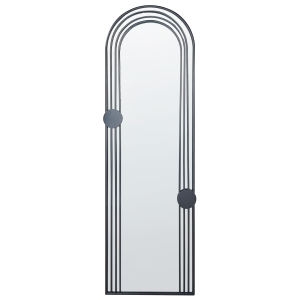 Espejo de pared ajain 45 cm 146 cm metal negro